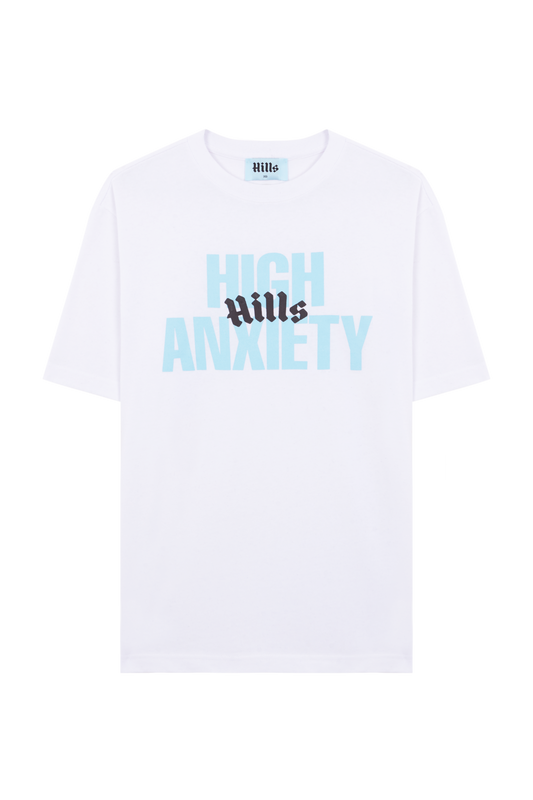 High anxiety white t-shirt